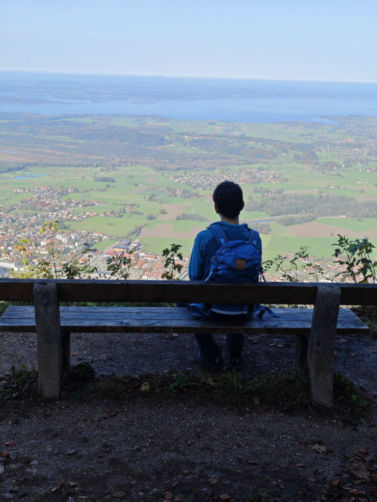 Blick von der Schnappenkirche auf den Chiemsee